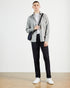 <P>Straight Leg Navy Denim Jean</P>